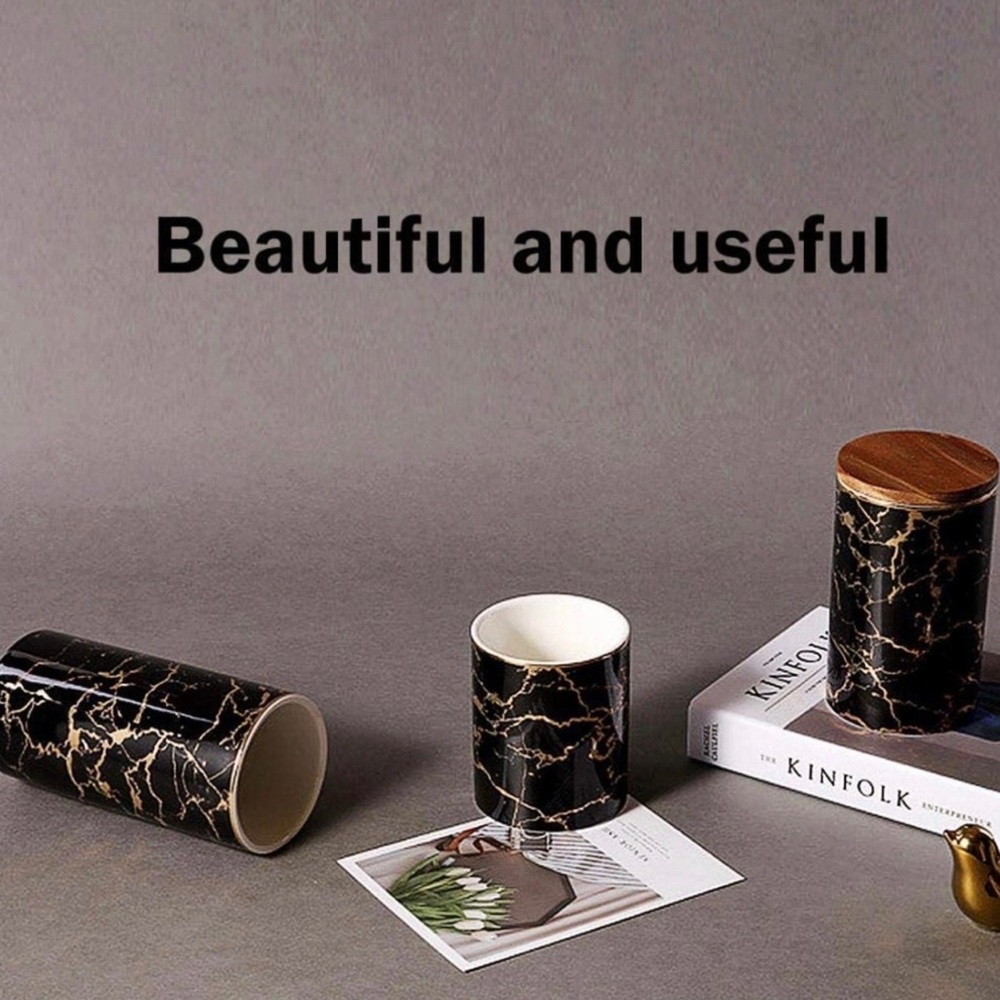 Marble Ceramic Food Storage Container - Picture 5 of 11